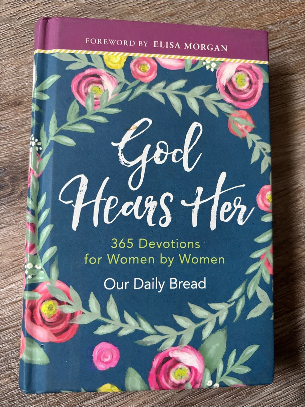 God Hears Her - Floral Navy Devotional Book